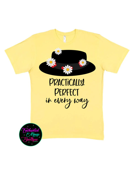 Practically Perfect In Every Way, Mary Poppins Shirt, Disney Shirts For Women, Mary Poppins T-Shirt, Disney Women's Shirt, Plus Size Disney