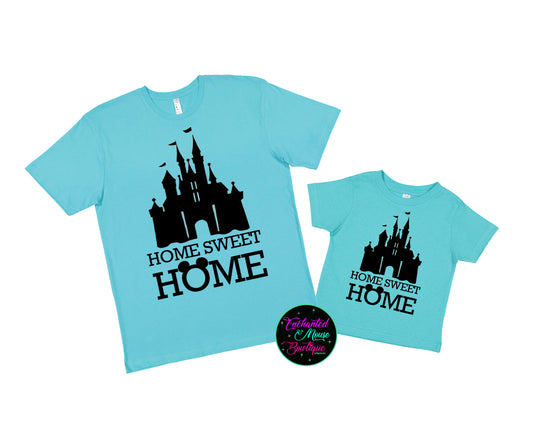 Home Sweet Home, Magic Kingdom Shirt, Matching Disney Shirts, Disney Shirt, Disney World Matching Shirts, Plus Size Disney Shirt, Castle Shirt, Mickey Shirt