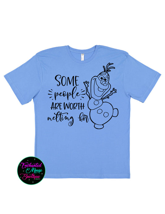 Some People Are Worth Melting For, Olaf Frozen Shirt, Disney Frozen Shirt, Disney Frozen Family Shirt, Frozen Family Trip Shirt, Frozen Tee