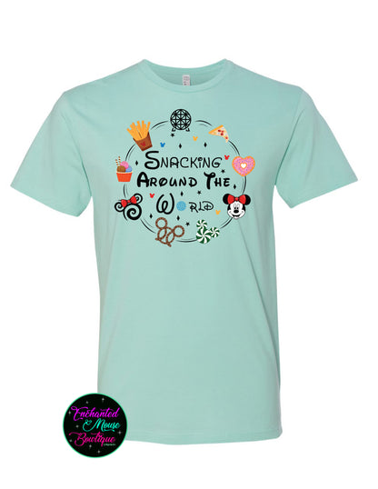 Snacking Around the World, Epcot Shirt, Matching Family Shirts, Disney Shirt, Toddler Disney Shirt, Kids Disney Shirt, Family Vacation Shirt