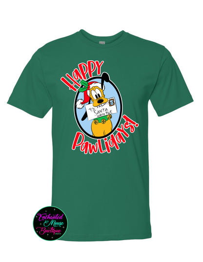 Happy Pawlidays Pluto Christmas Shirt, Christmas Disney Shirt, Kids Christmas Shirt, Matching Disney Shirts, Plus Size Disney Shirt, Pluto Tee