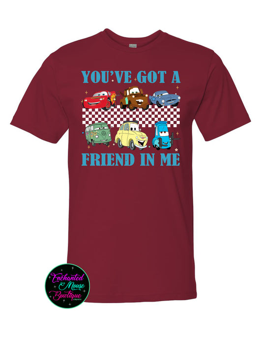 You've Got A Friend In Me Cars Shirt, Disney Cars Shirt, Lightening McQueen Shirt, Tow Mater Shirt, Cars Pixar Shirt, Disney Shirt for Kids, Disney Car