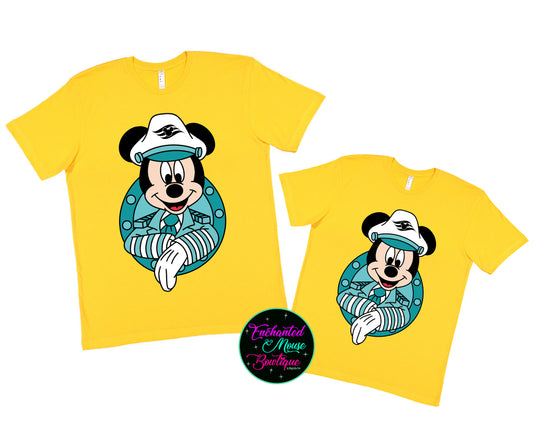Captain Mickey Cruise Shirt, Disney Cruise Shirts, Cruise Shirt, Matching Family Shirts, Disney Shirt, Disney Fantasy Shirt, Disney Wish