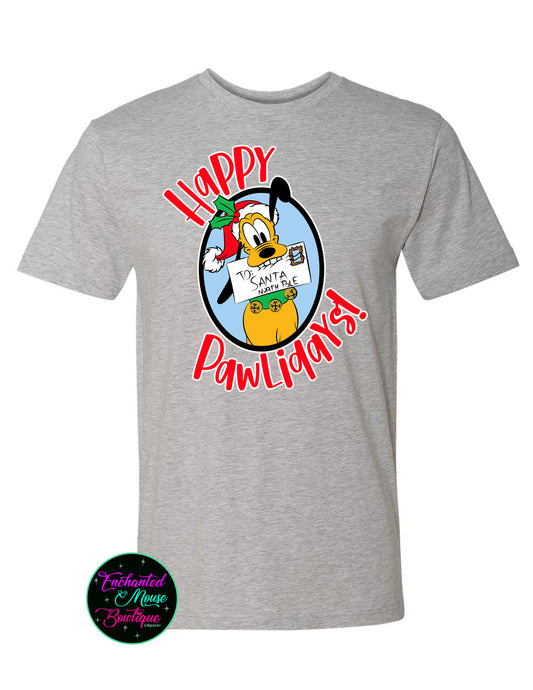 Happy Pawlidays Pluto Christmas Shirt, Christmas Disney Shirt, Kids Christmas Shirt, Matching Disney Shirts, Plus Size Disney Shirt, Pluto Tee