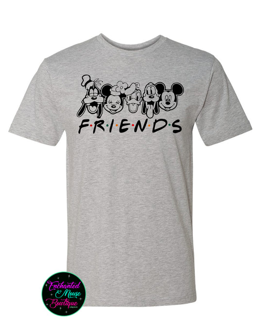 Mickey And Friends Shirt, Disney Friends T-Shirt, Disney Squad Shirt, Disney Family Shirts, Friends Themed Tees, Plus Size Disney Shirt