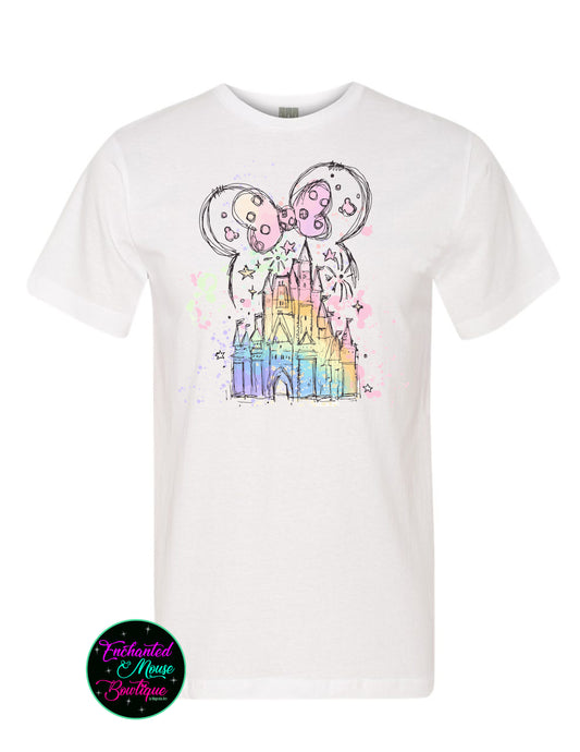 Magic Kingdom Shirt, Matching Disney Shirts, Disney Shirt, Disney World Matching Shirts, Plus Size Disney Shirt, Disney Watercolor Castle Tee