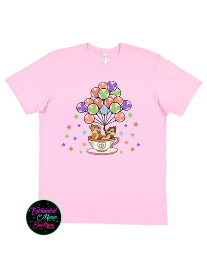 Chip & Dale Tea Cups, Chip & Dale Shirt, Disney Character Shirt, Chip and Dale Characters, Double Trouble Shirt, Magic Kingdom Teacup, Disney Shirt, Magic Kingdom
