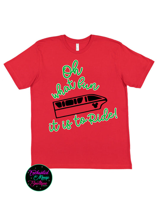 Monorail Shirt, Christmas Disney Shirt, Matching Disney Shirts, Disney Shirt, Disney World Matching Shirts, Plus Size Disney Shirt