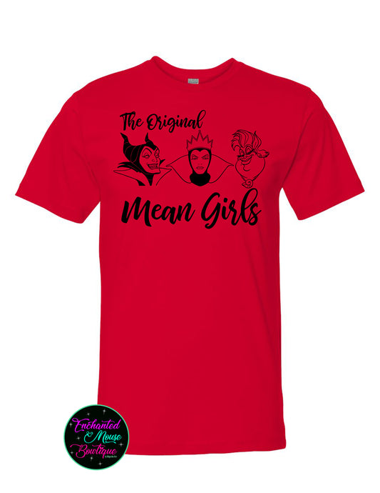The Original Mean Girls, Villain Shirt, Disney Villain Shirt, Disney Witches Shirt, The Evil Queen Shirt, Maleficent Shirt, Ursula Shirt