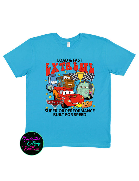 Loud & Fast Extreme, Disney Cars Shirt, Disneyland Cars Shirt, Lightening McQueen Shirt, Tow Mater Shirt, Cars Pixar Shirt, Radiator Springs, Disney Tee for Kids