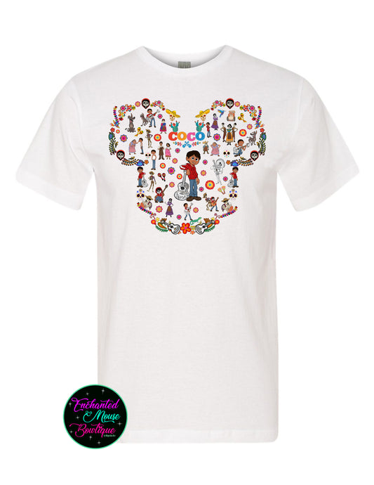 Coco Mickey Head, Disney Coco Movie Shirt, Dia de los Muertos Shirt, Coco Shirt, Disney Shirt, Disney Kids Shirt, Disney Matching Shirt, Disney Coco Shirt