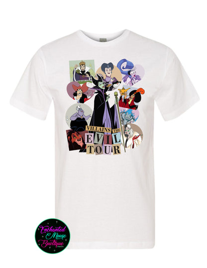 Villains The Evil Tour, Villain Shirt, Disney Villain Shirt, Matching Shirts, Disney Witches Shirt, The Evil Queen Shirt, Maleficent Shirt