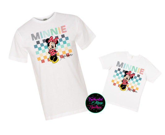 Retro Minnie Shirt, Minnie Mouse Shirt, Mickey Mouse Shirt, Disney Shirt, Disney Matching Shirts, Plus Size Disney Shirt, Girls Disney Shirt