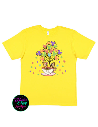 Chip & Dale Tea Cups, Chip & Dale Shirt, Disney Character Shirt, Chip and Dale Characters, Double Trouble Shirt, Magic Kingdom Teacup, Disney Shirt, Magic Kingdom