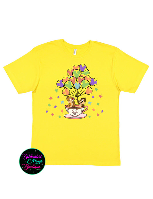 Chip & Dale Tea Cups, Chip & Dale Shirt, Disney Character Shirt, Chip and Dale Characters, Double Trouble Shirt, Magic Kingdom Teacup, Disney Shirt, Magic Kingdom
