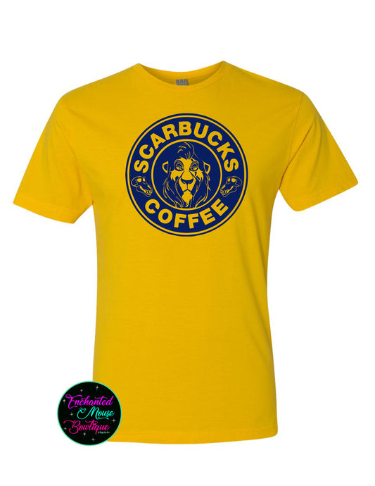Scarbucks Shirt, Scar Lion King Shirt, Lion King Shirt, Disney Shirt, Animal Kingdom Shirt, Plus Size Disney Shirt, Disney Coffee Shirt