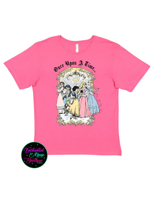 Once Upon A Time Shirt, Disney Princess Shirt, Princess Tee, Disney Girls Shirt, Princess Shirt, Princess Girls Shirt, Disney Girls Trip