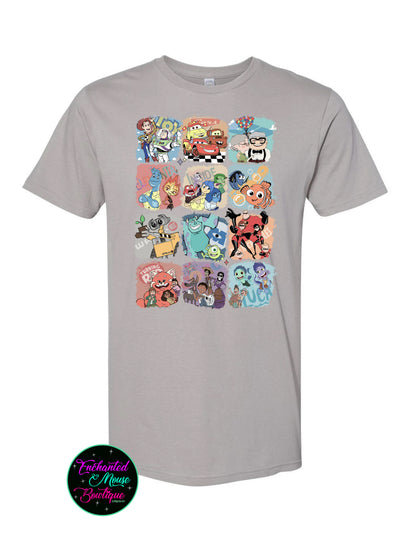 Pixar Movies Shirt, Pixar Shirt, Hollywood Studios Shirt, Pixar Characters Group Shirt, Disney Matching Family Shirt, Plus Size Disney Shirt