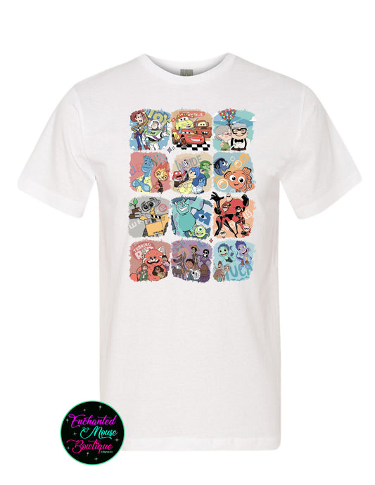 Pixar Movies Shirt, Pixar Shirt, Hollywood Studios Shirt, Pixar Characters Group Shirt, Disney Matching Family Shirt, Plus Size Disney Shirt