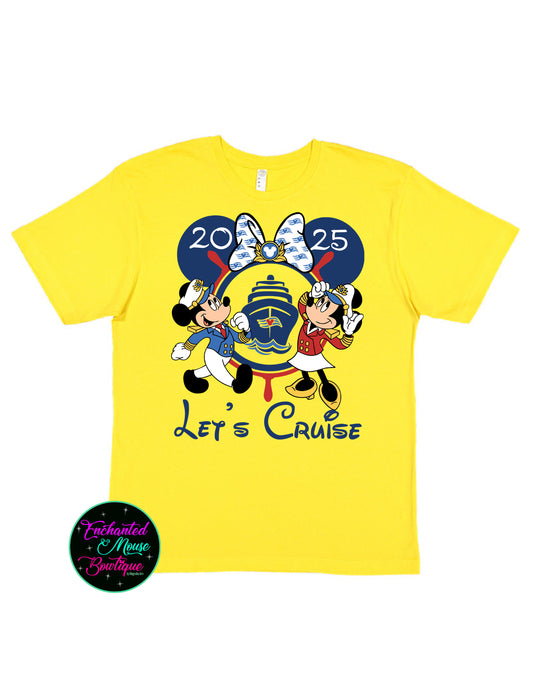 Let's Cruise, Disney Cruise Shirt, Mickey Disney Cruise Shirt, Matching Cruise Shirt, Minnie Cruise Shirt, Disney Fantasy, Disney Wish, Disney Magic