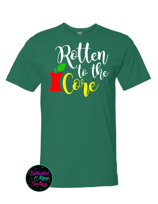 Rotten To The Core Shirt, DisneyShirt, Descendants Shirt, Snow White Shirt, Evil Queen Shirt, Disney Villain Shirt, Plus Size Disney Shirt