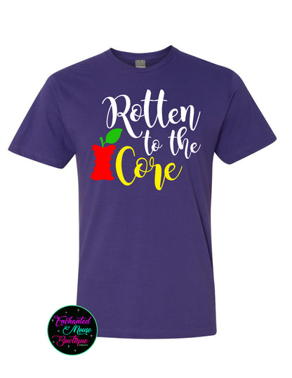 Rotten To The Core Shirt, DisneyShirt, Descendants Shirt, Snow White Shirt, Evil Queen Shirt, Disney Villain Shirt, Plus Size Disney Shirt