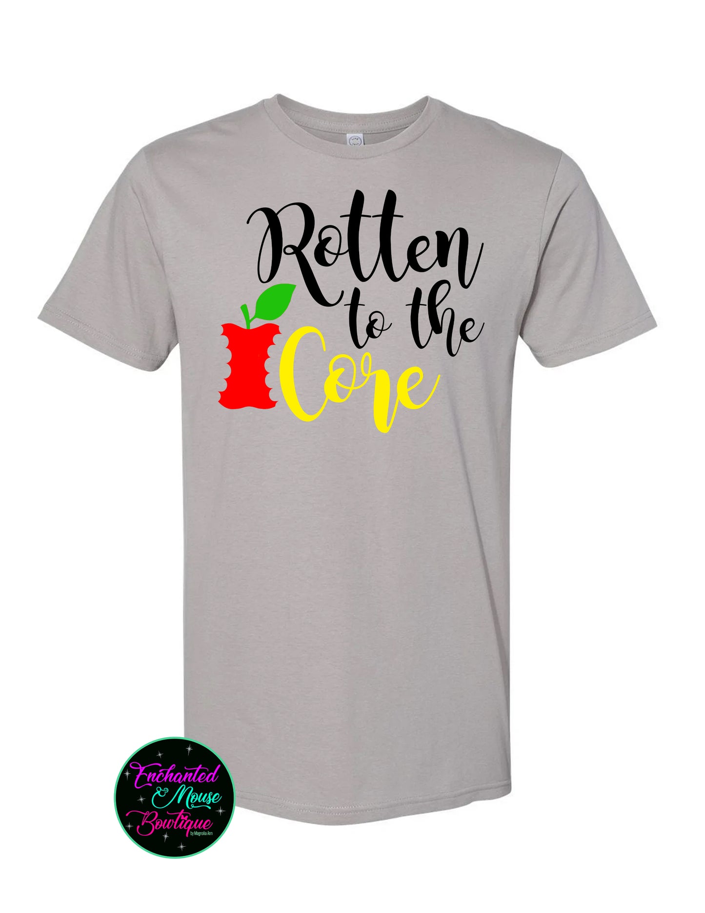 Rotten To The Core Shirt, DisneyShirt, Descendants Shirt, Snow White Shirt, Evil Queen Shirt, Disney Villain Shirt, Plus Size Disney Shirt