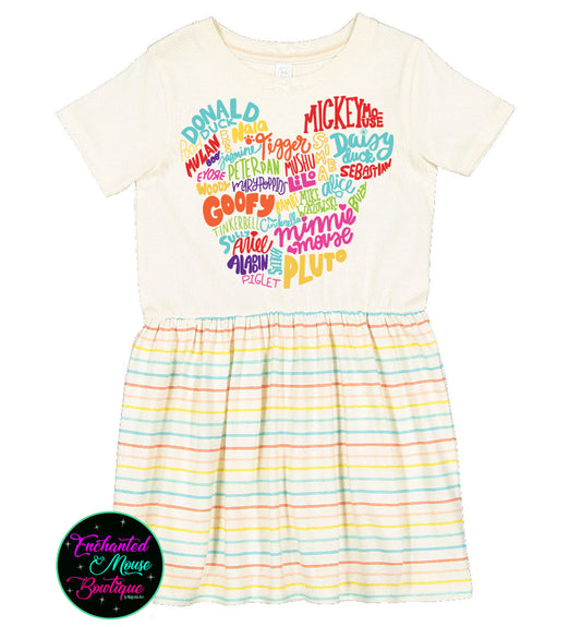 Disney Character Names, Girls Disney Dress, Disney Dress, Toddler Disney Dress, Infant Disney Dress, Baby Disney Dress, Disney World Dress