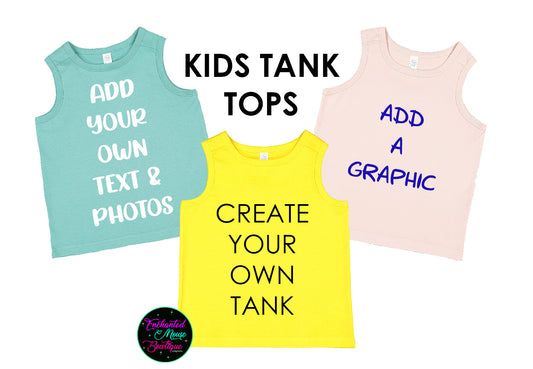 Custom Disney Kids Tank Top, Custom Toddler Tank, Custom Kids Tank, Custom Disney Tank Top, Custom Youth Tank Top, Disney Tank, Disney Shirt